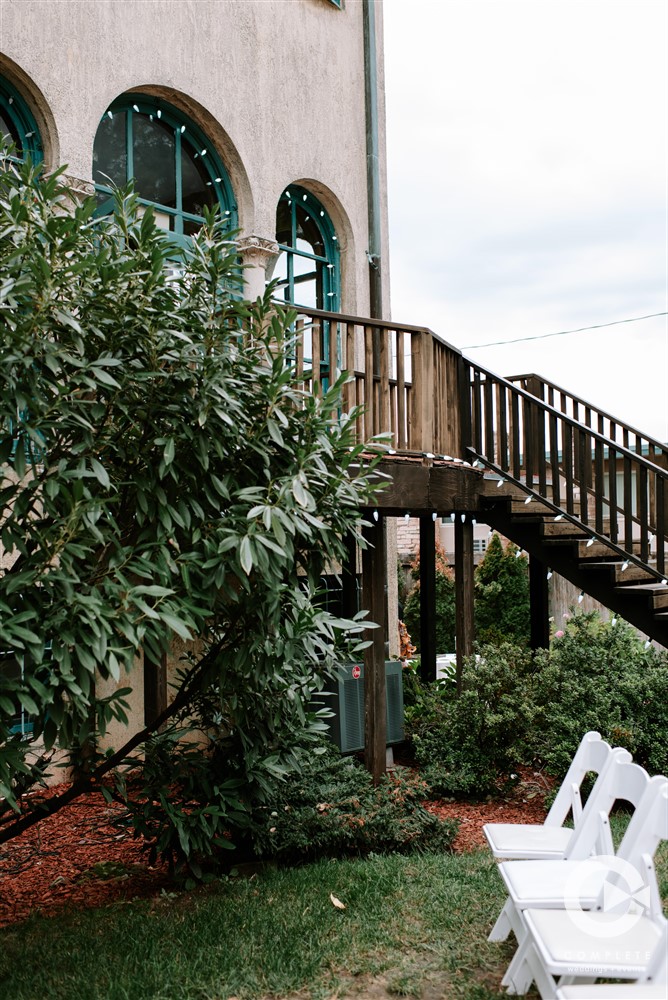 Back Patio of Dresser Mansion Tulsa OK