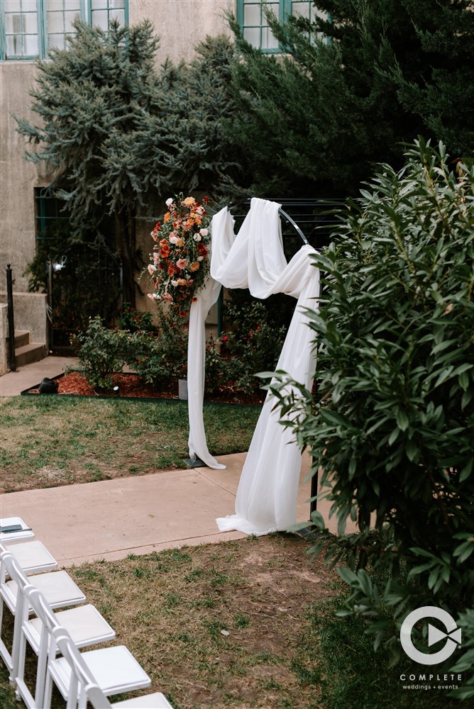 Arbor in Dresser Mansion Courtyard
